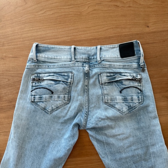 G-Star Midge Cody Skinny Jeans in Light Blue (Size 28 Tall) - Picture 4 of 13